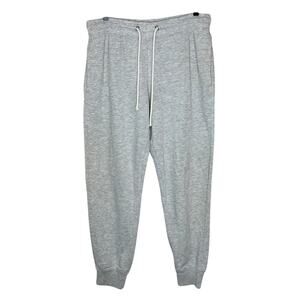 H&M Gray Cotton Jogger Pants Elastic Drawstring Waist Stretch Comfort Lounge S